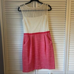 Studio one pink and cream dress